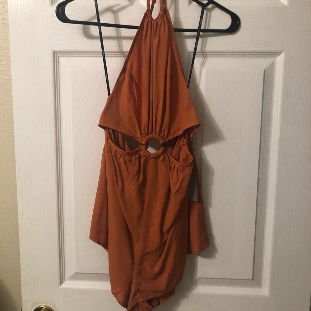 Burnt orange romper